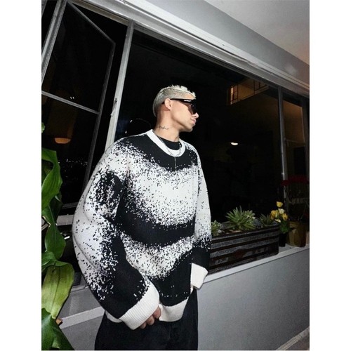 Men zara pixelated jacquard - pixelated,