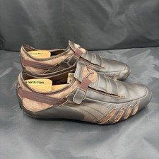 Puma Vedano V Scarpe Uomo US 8.5 Pelle Marrone Guida Motorsport Sneakers