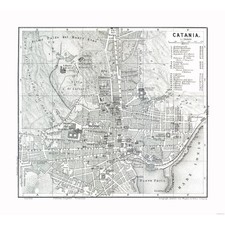Mappa storica - Catania Italia