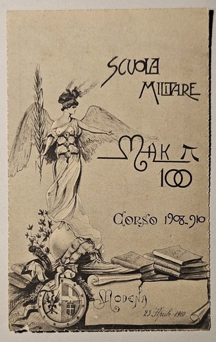 Cartolina militare modena - -,
