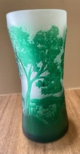 Vaso paesaggio galle firmato - vaso,
