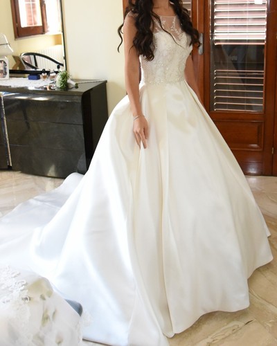 Abito sposa usato mikado - da,