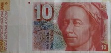 BANCONOTA EUROPEA Svizzera 10