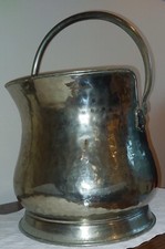 Portacarbone Ottone martellato