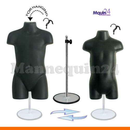 Manichini neri set forme - -,