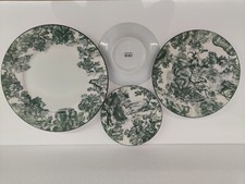 DIOR , Piatti Da Portata, Servizio Da 18 , Toile de Jouy Green 