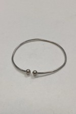 Moderno Aperto Bracciale Rigido IN Argento Sterling Da Randers Argenteria