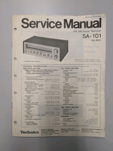Technics 101 am stereo - technics,