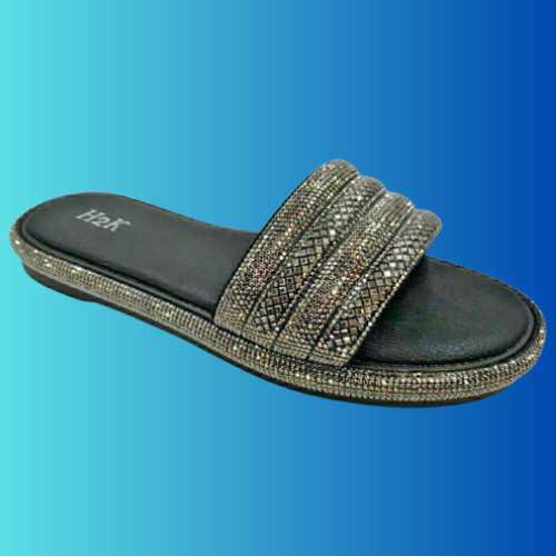 Sandali donna strass slide
