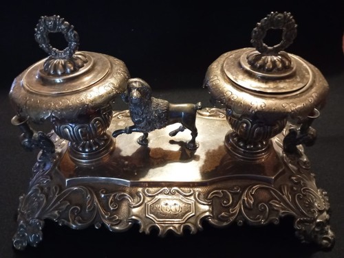 Calamaio argento cesellato - , e