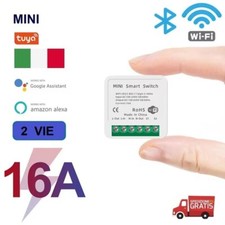 MINI INTERRUTTORE RELÈ SMART SWITCH WIFI 16A APP SMART LIFE ALEXA GOOGLE HOME
