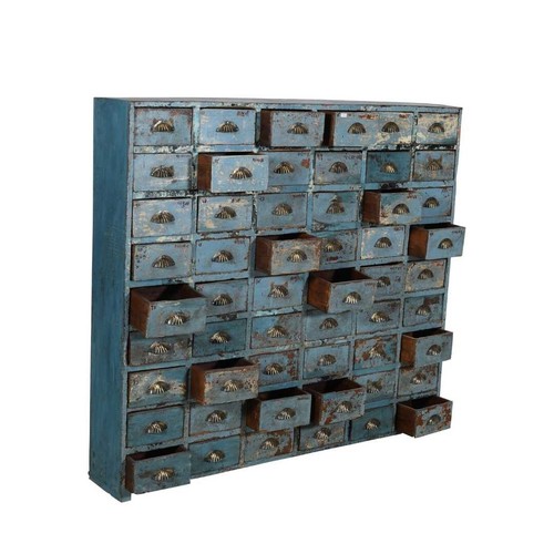 Cassettiera antica farmacia