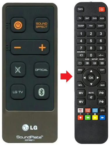 Telecomando adatto per - , lg