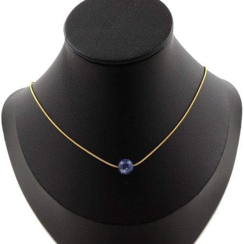 Collana perla diaspro blu - collana,