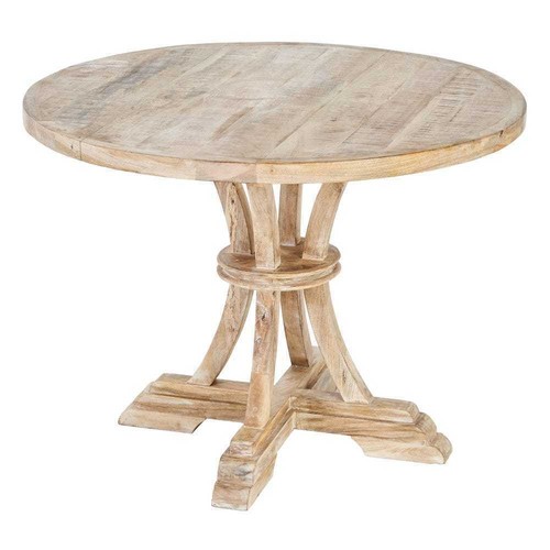 Tavolo tondo naturale shabby - tavolo,