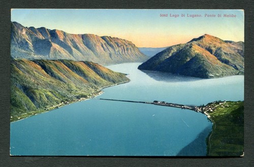 F458 cartolina svizzera lago - ,