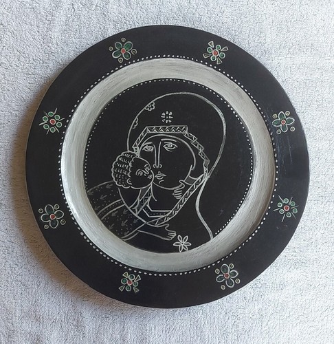 Piatto ceramica madonna - piatto, col