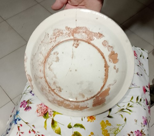 Piatto antico terracotta - piatto,
