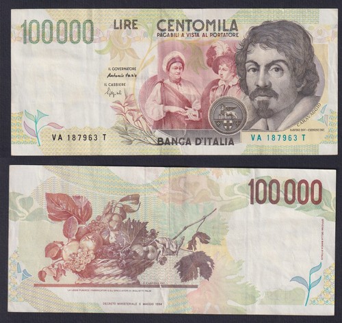 Banconota italia 100000 - banconota,