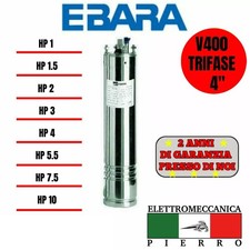 MOTORE PER POMPA SOMMERSA POZZO EBARA 4OY 4"TRIFASE HP1 1.5 HP2 3 HP4 5.5 7.5 10