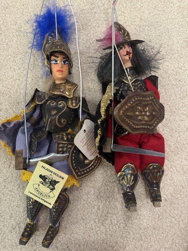 Coppia marionette siciliane - coppia,