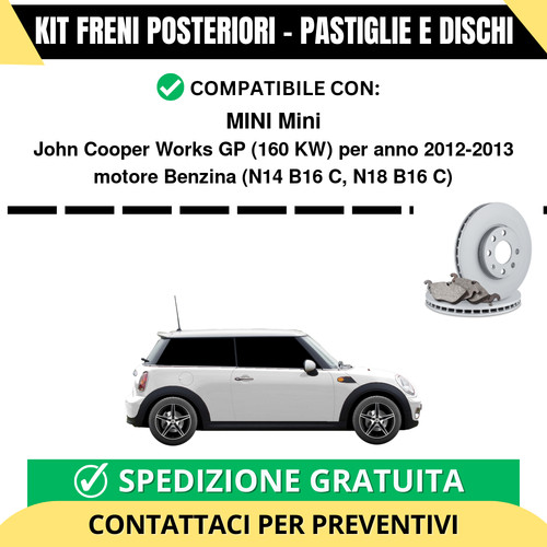 Kit freni posteriori per mini - kit,