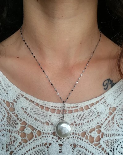 Collana vera perla barocca - collana,