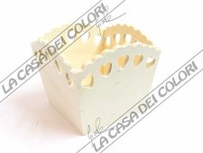 CASSETTINA LOVE IN LEGNO - 12,5x12,5xH11 cm - OGGETTO IN LEGNO - DECOUPAGE