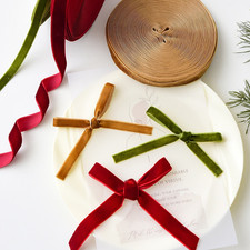 Nastro in velluto rotolo da 10 metri per fare e avvolgere cravatte con fiocco qu