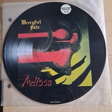 Mercyful Fate Melissa 1st.press PictureDisc Numbered.  King Diamond 