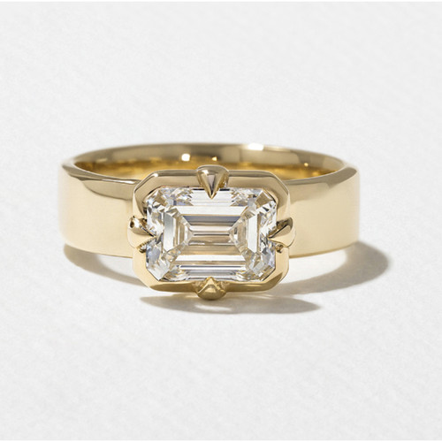 Anello con diamanti oro