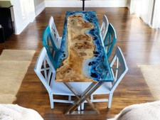 Tavolo Fiume Epossidico Onda