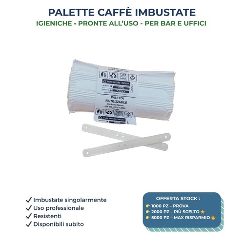 Palette caffè imbustate - palette,