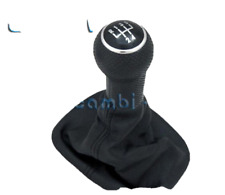 KIT COMPLETO POMELLO LEVA CAMBIO + CUFFIA NERA VW GOLF 4 IV - BORA innesto 12 mm