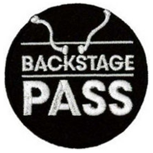 Backstage pass embroidered - backstage,