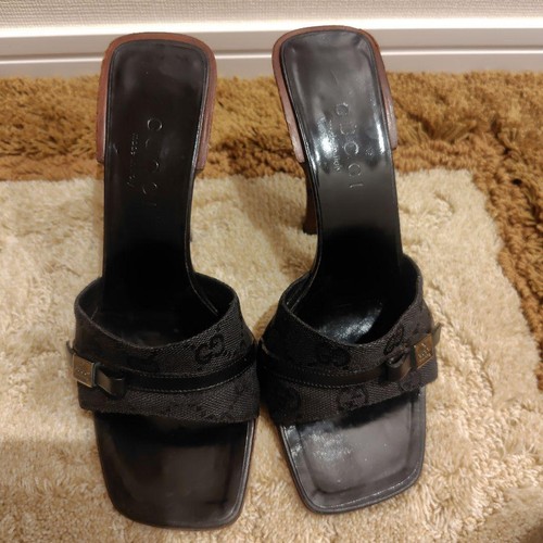 Gucci sandali tacco - alto, tela