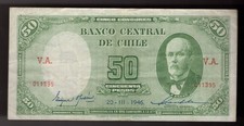 1946 CILE 50 PESOS Pic# 104