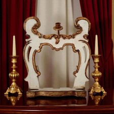 Cartagloria/leggio con punto luce stile rococò