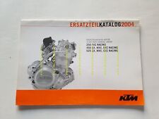 KTM 250 EXC racing -450525 MXCSXEXC racing 2004 catalogo ricambi MOTORE