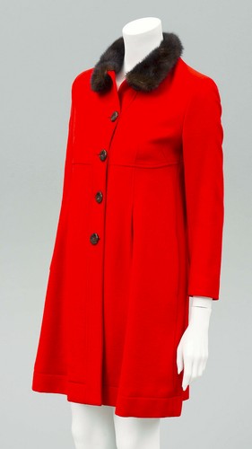 Cappotto valentino rosso lana - cappotto,