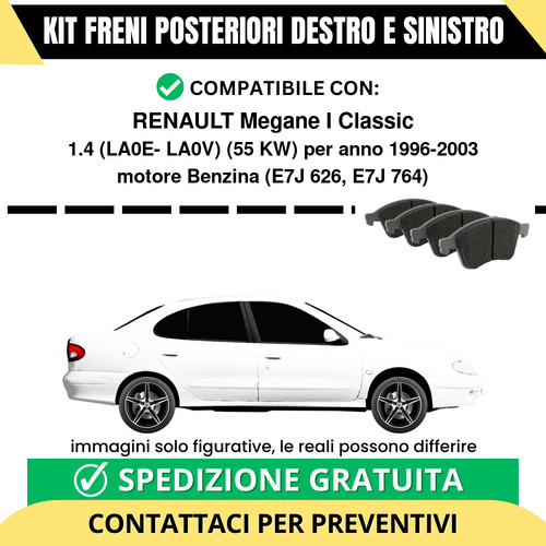 Pastiglie freno posteriori - pastiglie,