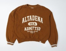 Felpa pullover donna marrone