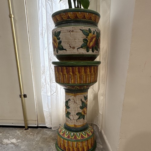 Vaso ceramica deruta dipinto - ceramica, a
