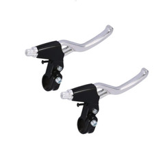 COPPIA LEVE FRENO BICI IN ALLUMINIO BICICLETTA UNIVERSALI FRENI V-BRAKE 2 DITA