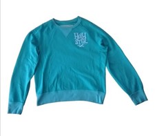 Felpa girocollo Hollister colore verde acqua