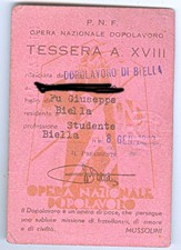 tessera fascista opera