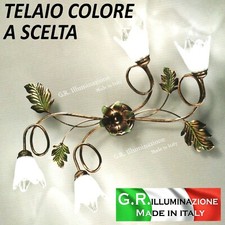 PLAFONIERA IN FERRO BATTUTO 4