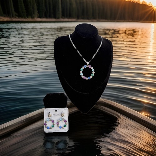 Collana orecchini lunghi - orecchini,