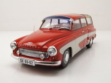 Wartburg 312 Camping 1965 rosso bianco modellino auto 1:18 Solido