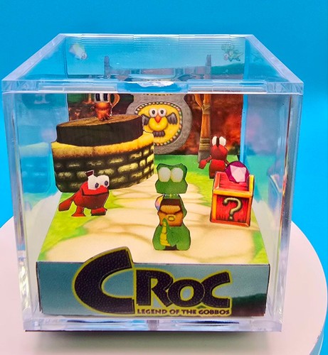 Handmade diorama croc the - croc,